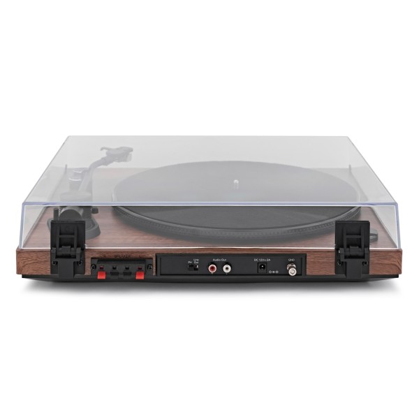 AVCOM Bluetooth Turntable System with Audio-Technica Stylus, Walnut