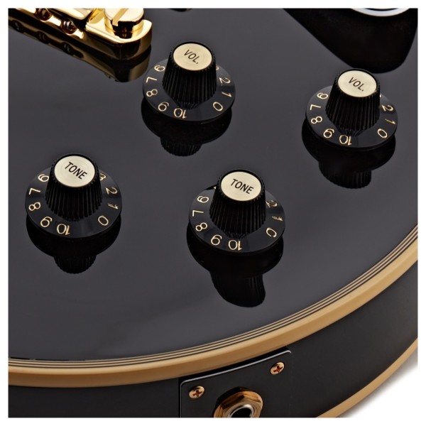 Gibson Custom 1968 Les Paul Custom Reissue, Ebony #603788 - controls
