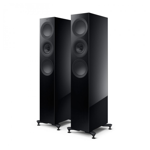 KEF R7 Meta Floorstanding Speakers (Pair), Black Gloss - main 