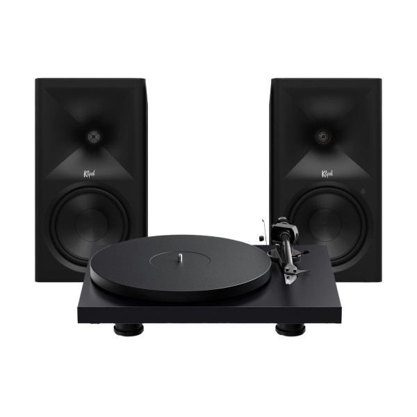 Klipsch The Sevens II Speakers & Pro-Ject Debut EVO 2 Turntable Hi-Fi Bundle, Black