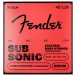 Fender SubSonic 8250M Bass Strings, Taperwound Nickel-Plated Steel, Long Scale, Gauges .045-.110 (4)