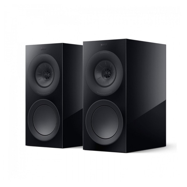 KEF R3 Meta Bookshelf Speakers (Pair), Black Gloss - main 