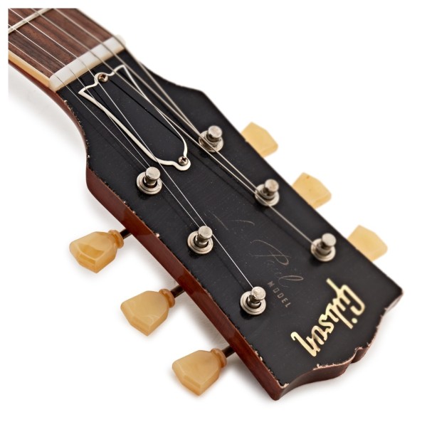 Gibson Custom 1959 Les Paul Standard Reissue Heavy Aged, Slow Iced Tea Fade #941345 - headstock logo