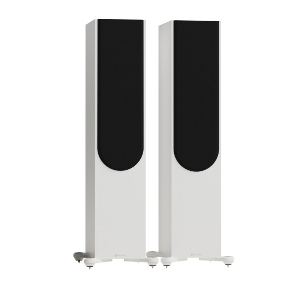 Monitor Audio Silver 500 8G Floorstanding Speakers (Pair), Satin White - grille 