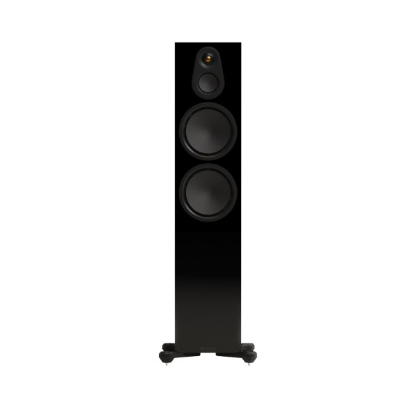 Monitor Audio Silver 500 8G Floorstanding Speakers (Pair), High Gloss Black front 