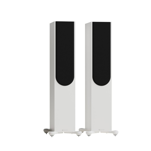 Monitor Audio Silver 300 8G Floorstanding Speakers (Pair), Satin White grille 