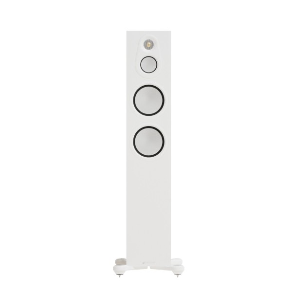 Monitor Audio Silver 300 8G Floorstanding Speakers (Pair), Satin White - front 