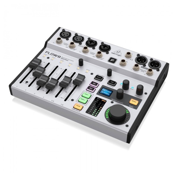 Behringer FLOW 8 8-Channel Digital Mixer - Angled 2
