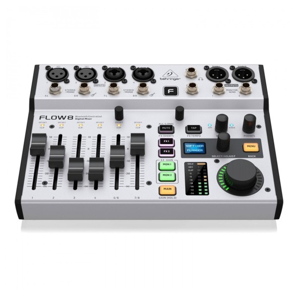 Behringer FLOW 8 8-Channel Digital Mixer - Front Top