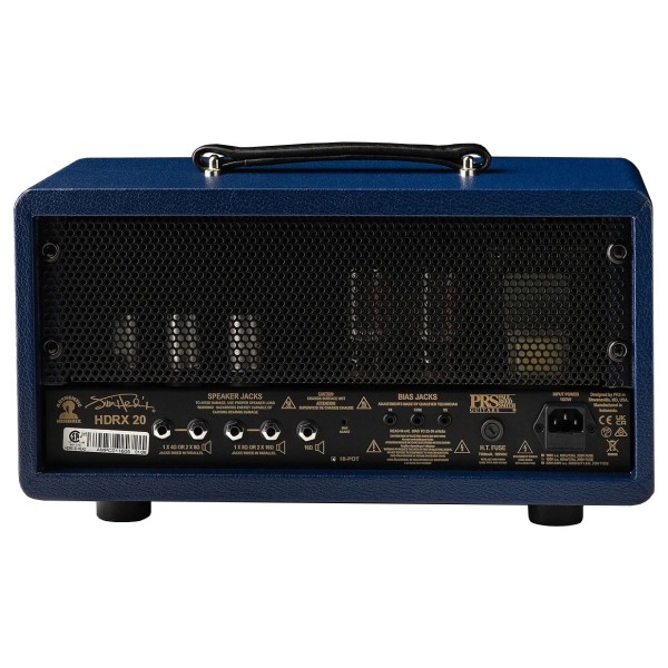 PRS HDRX 20 "Hendrix" Circuit Head, Indigo Blue Tolex Limited Edition - back