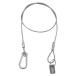 Equinox 75cm PVC Coated Safety Wire with Carabiner, 25kg Load Capacity