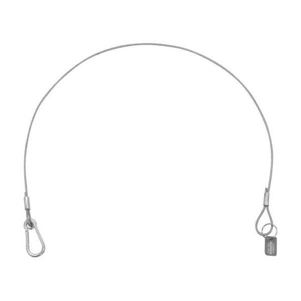 Equinox 75cm PVC Coated Safety Wire with Carabiner, 25kg Load Capacity - Uncoiled