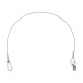 Equinox 75cm PVC Coated Safety Wire with Carabiner, 25kg Load Capacity - Uncoiled