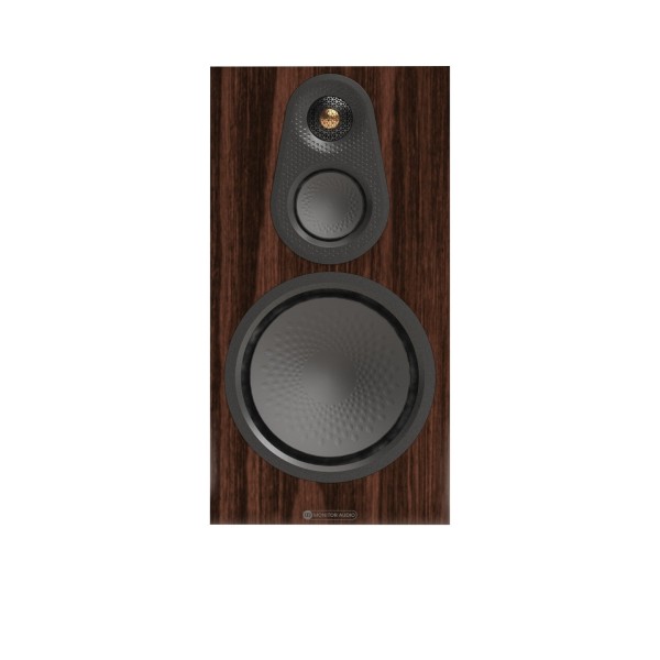 Monitor Audio Silver 100 8G Standmount Speakers (Pair), European Walnut - front 