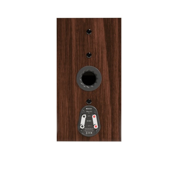 Monitor Audio Silver 100 8G Standmount Speakers (Pair), European Walnut - rear 