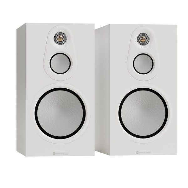 Monitor Audio Silver 100 8G Standmount Speakers (Pair), Satin White - main 
