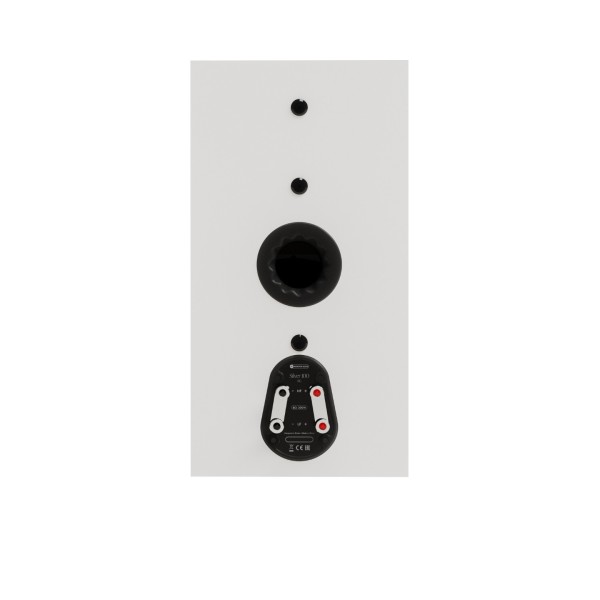 Monitor Audio Silver 100 8G Standmount Speakers (Pair), Satin White rear 