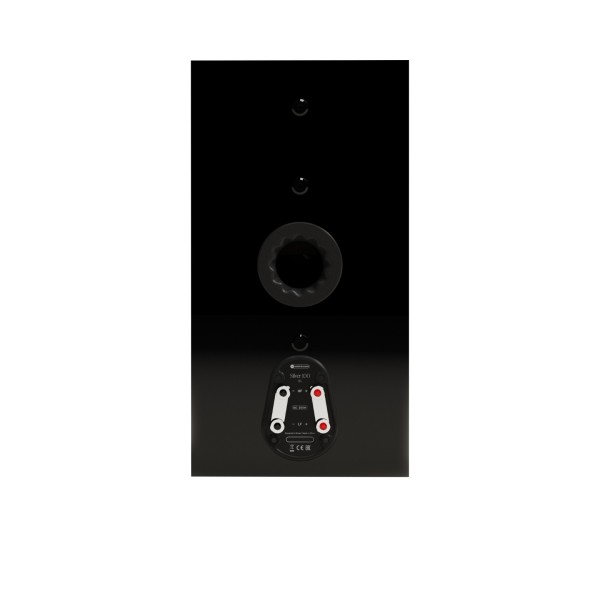 Monitor Audio Silver 100 8G Standmount Speakers (Pair), High Gloss Black rear 