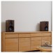 Monitor Audio Silver 100 8G Standmount Speakers (Pair), European Walnut - lifestyle 