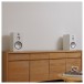 Monitor Audio Silver 100 8G Standmount Speakers (Pair), European Walnut - lifestyle 