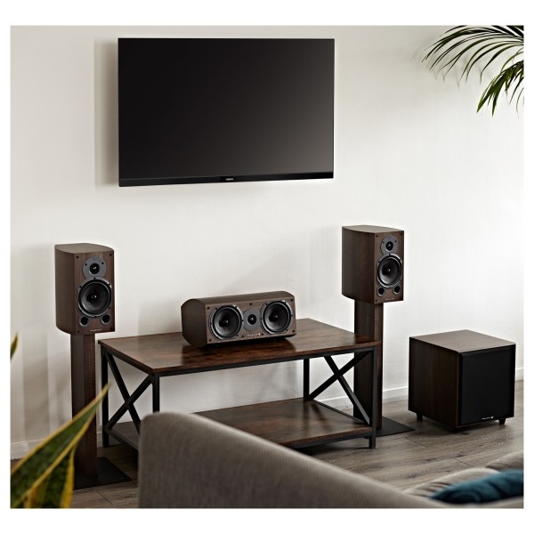 Wharfedale Diamond 9.CS Centre Speaker, Walnut in home entertainment setup