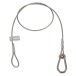 Equinox 25kg Stainless Steel Safety Wire with Carabiner, 75cm - Coiled