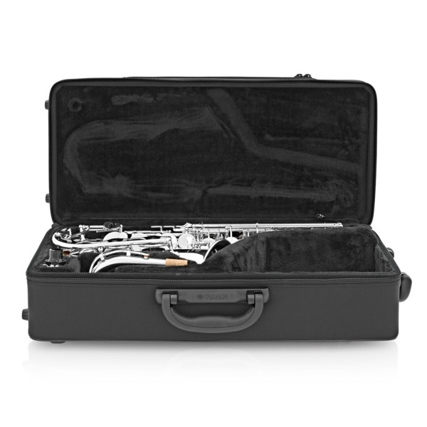 Yamaha YAS280 Student Alto Saxophone Package, Silver Plated 6