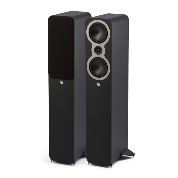 Q Acoustics 3040c Floorstanding Speakers (Pair), Satin Black - main 