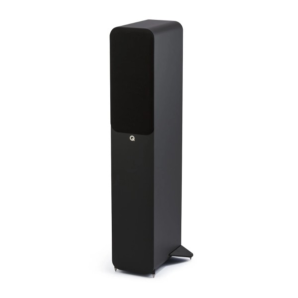 Q Acoustics 3040c Floorstanding Speakers (Pair), Satin Black - grille