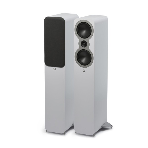 Q Acoustics 3040c Floorstanding Speakers (Pair), Satin White - main 