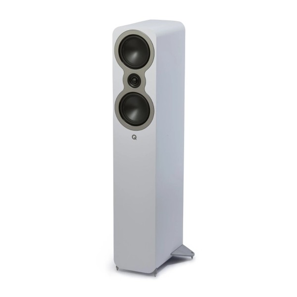 Q Acoustics 3040c Floorstanding Speakers (Pair), Satin White drivers 