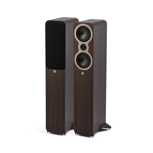 Q Acoustics 3040c Floorstanding Speakers (Pair), Walnut - main 
