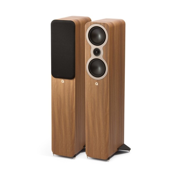 Q Acoustics 3040c Floorstanding Speakers (Pair), Pin Oak - main 