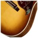 Gibson Custom Hummingbird Elegant Koa, Honey Burst - lower bout