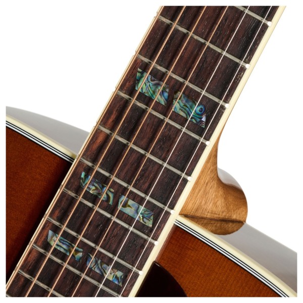 Gibson Custom Hummingbird Elegant Koa, Honey Burst - neck joint