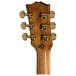 Gibson Custom Hummingbird Elegant Koa, Honey Burst - back of headstock