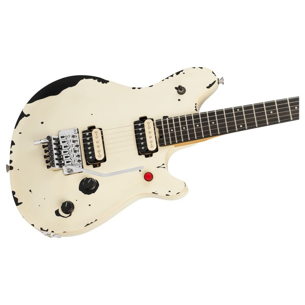 EVH Limited Edition Wolfgang Special Striped Series, Ebony Fingerboard, Distressed Ivory - body