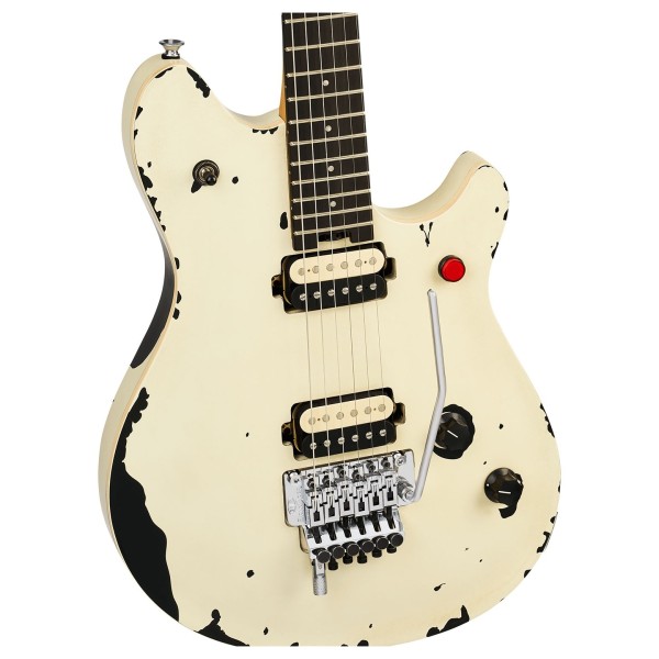 EVH Limited Edition Wolfgang Special Striped Series, Ebony Fingerboard, Distressed Ivory - hardware