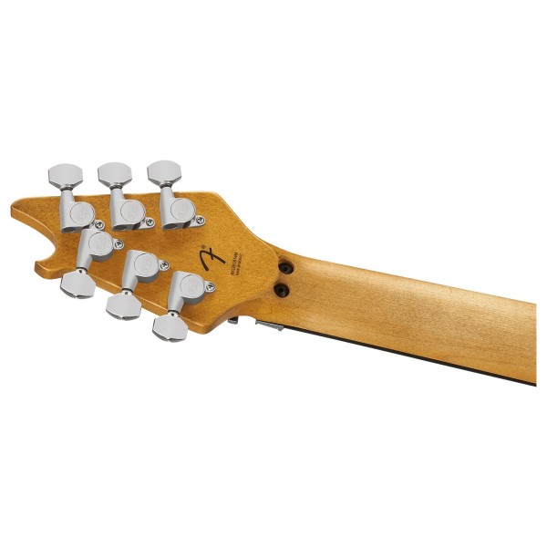 EVH Limited Edition Wolfgang Special Striped Series, Ebony Fingerboard, Distressed Ivory - back of headstock