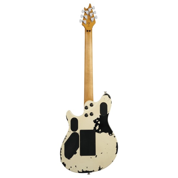 EVH Limited Edition Wolfgang Special Striped Series, Ebony Fingerboard, Distressed Ivory - back