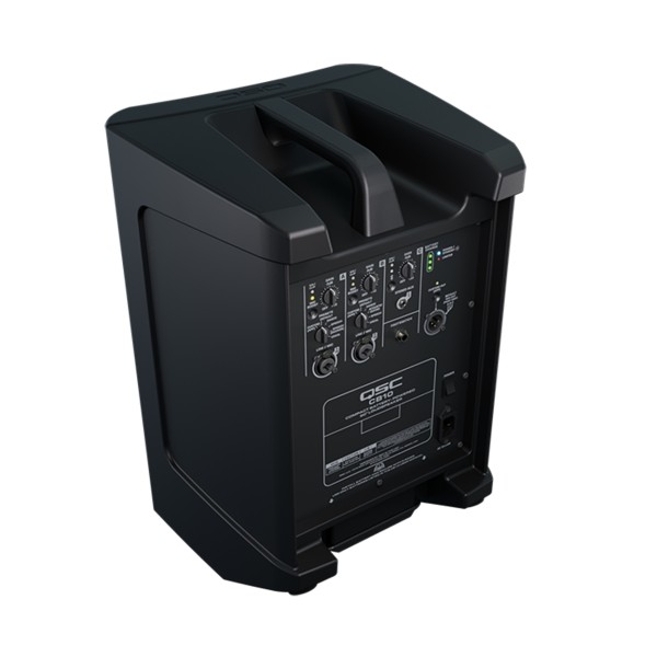 QSC CB10 Compact Battery-Powered Loudspeaker System - Rear Angle