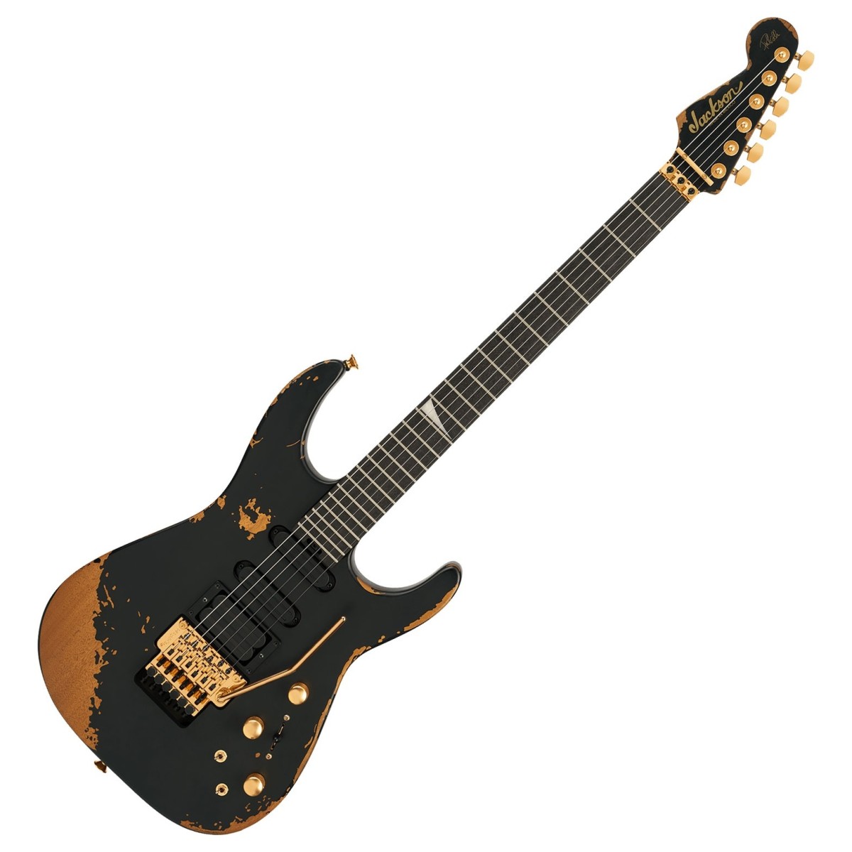 Jackson Pro Series Signature Phil Collen PC1-E Ebony Fingerboard Worn Black