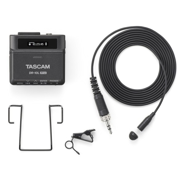 Tascam DR-10L Pro 32-Bit Float Digital Recorder with Microphone - Full Contents