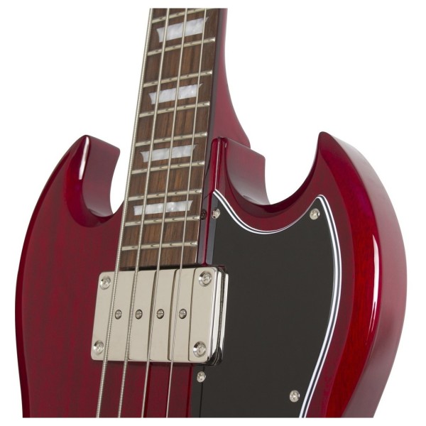 Epiphone EB-3 SG Bass, Cherry - upper frets