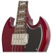 Epiphone EB-3 SG Bass, Cherry - upper frets
