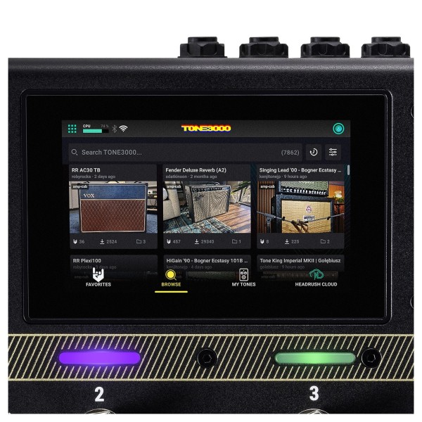 HeadRush Flex Prime Guitar Multi-FX and Amp Modeler - TONE3000 screen