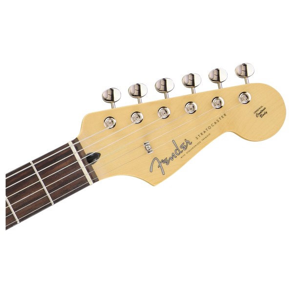 Fender Made in Japan Hybrid II 2026 Collection Stratocaster RW, Satin Black - headstock