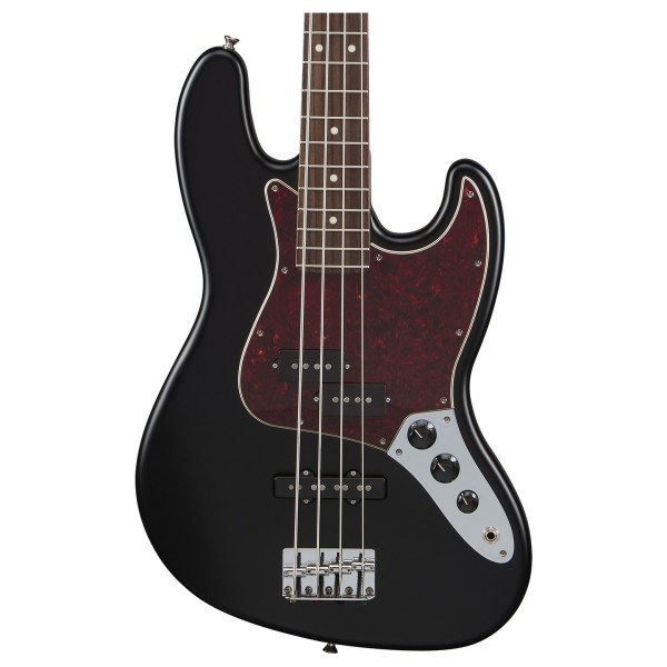 Fender Made in Japan Hybrid II 2026 Collection Jazz Bass PJ RW, Satin Black - body