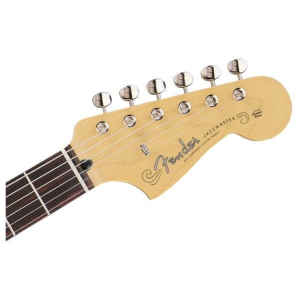 Fender Made in Japan Hybrid II 2026 Collection Jazzmaster RW, Satin Black - headstock
