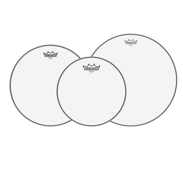 Remo Emperor Clear Tom Pack - 10, 12, 16'' Heads